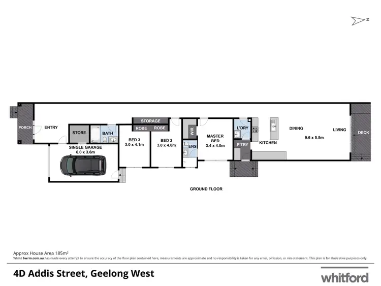Floorplan of Homely townhouse listing, 4D Addis Street, Geelong West VIC 3218