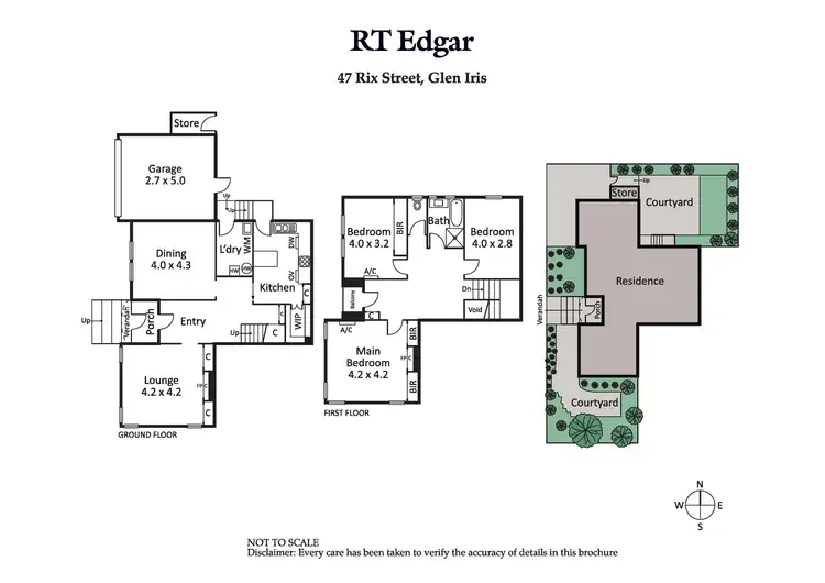 Floorplan of Homely house listing, 47 Rix Street, Glen Iris VIC 3146