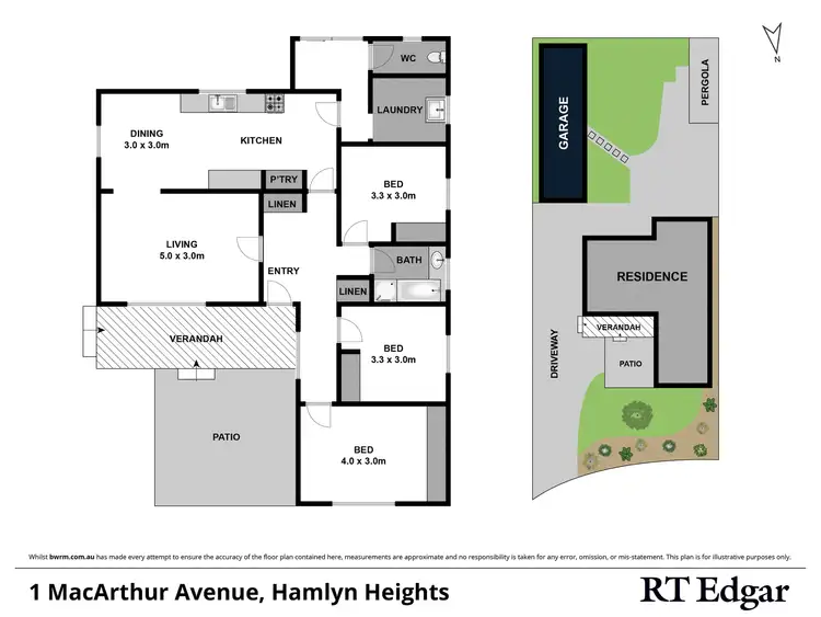 Floorplan of Homely house listing, 1 MacArthur Avenue, Hamlyn Heights VIC 3215