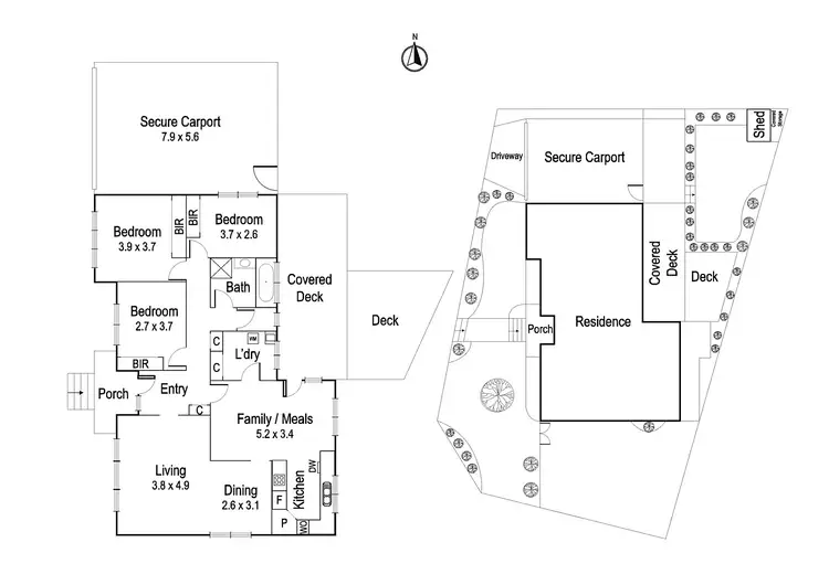 Floorplan of Homely house listing, 16 Jindalee Avenue, Yallambie VIC 3085