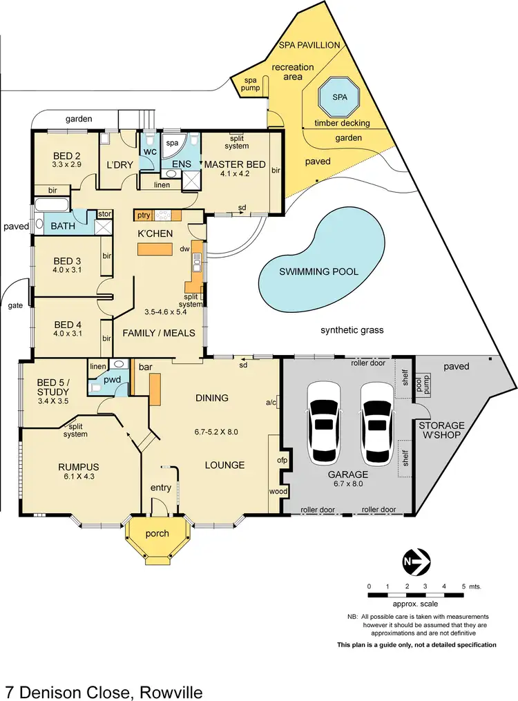 Floorplan of Homely house listing, 7 Denison Close, Rowville VIC 3178