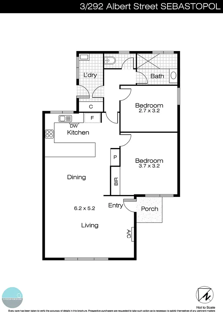 Floorplan of Homely unit listing, 3/292 Albert Street, Sebastopol VIC 3356