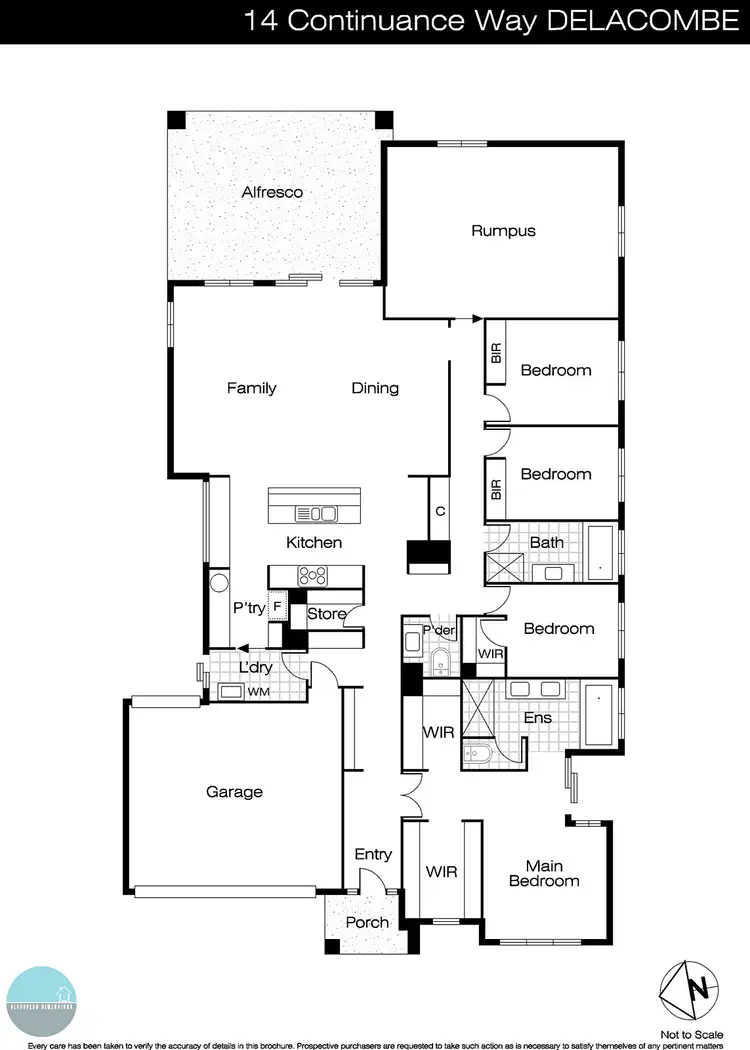 Floorplan of Homely house listing, 14 Continuance Way, Delacombe VIC 3356