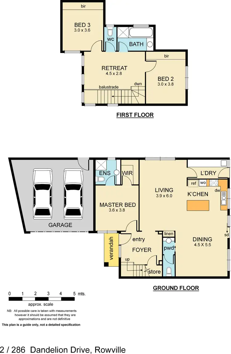 Floorplan of Homely townhouse listing, 2/286 Dandelion Drive, Rowville VIC 3178
