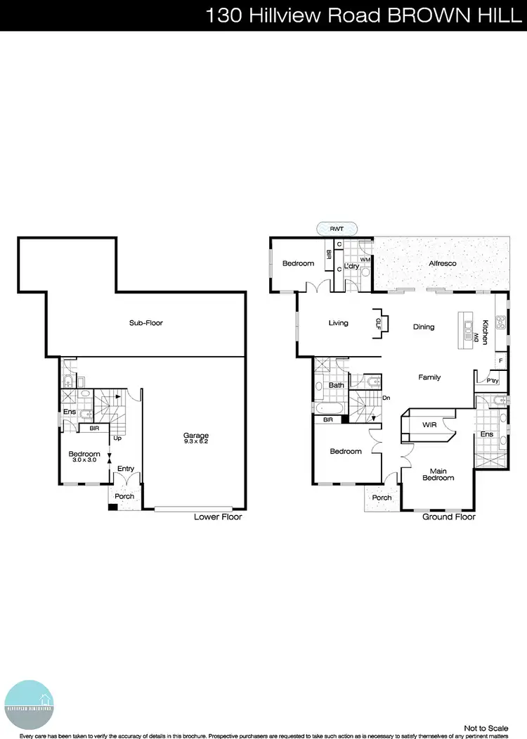 Floorplan of Homely house listing, 130 Hillview Road, Brown Hill VIC 3350