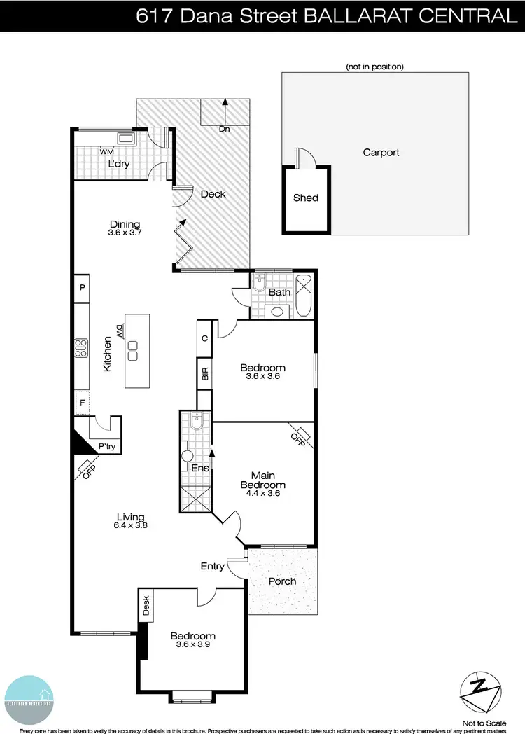 Floorplan of Homely house listing, 617 Dana Street, Ballarat Central VIC 3350