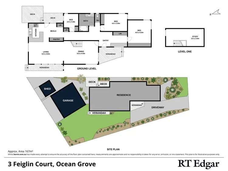 Floorplan of Homely house listing, 3 Feiglin Court, Ocean Grove VIC 3226