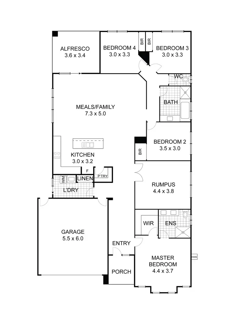 Floorplan of Homely house listing, 25 Aurina Drive, Hidden Valley VIC 3756