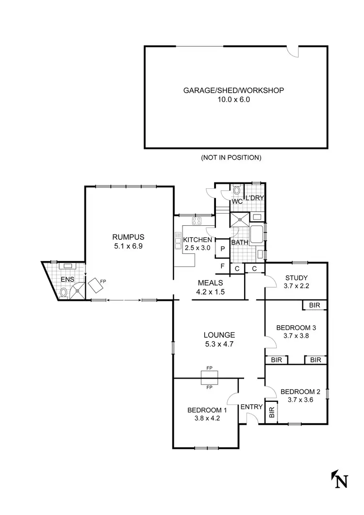 Floorplan of Homely house listing, 14 Wandong Avenue, Wandong VIC 3758