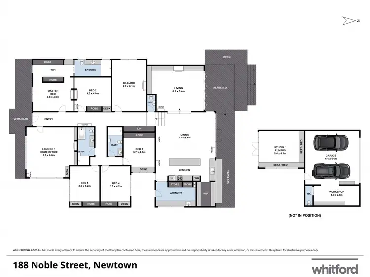 Floorplan of Homely house listing, 188 Noble Street, Newtown VIC 3220