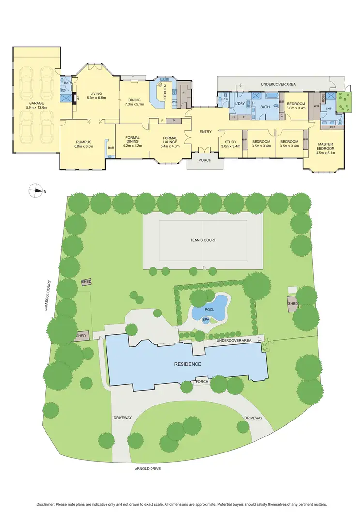 Floorplan of Homely house listing, 1 Arnold Drive, Donvale VIC 3111