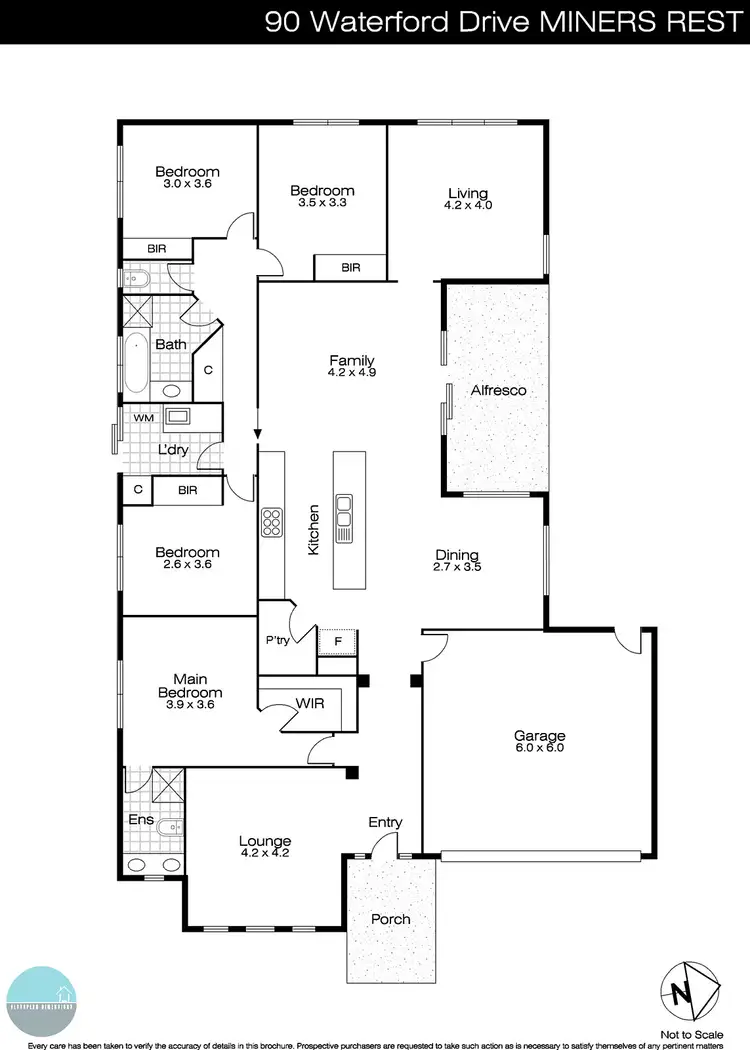 Floorplan of Homely house listing, 90 Waterford Drive, Miners Rest VIC 3352