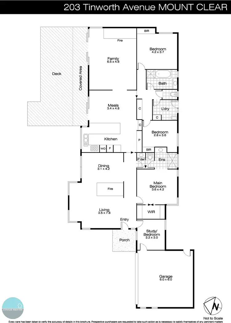 Floorplan of Homely house listing, 203 Tinworth Avenue, Mount Clear VIC 3350