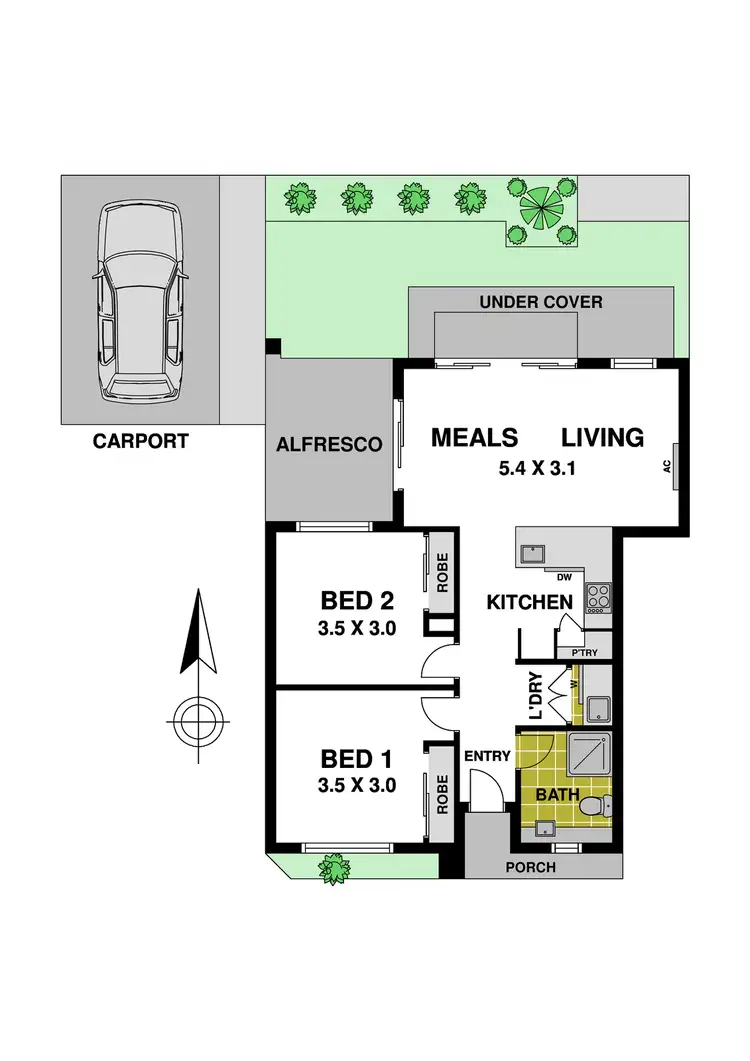 Floorplan of Homely unit listing, 3/15 Clifton Grove, Preston VIC 3072