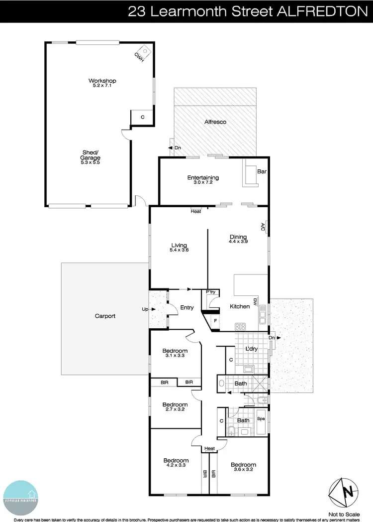 Floorplan of Homely house listing, 23 Learmonth Street, Alfredton VIC 3350