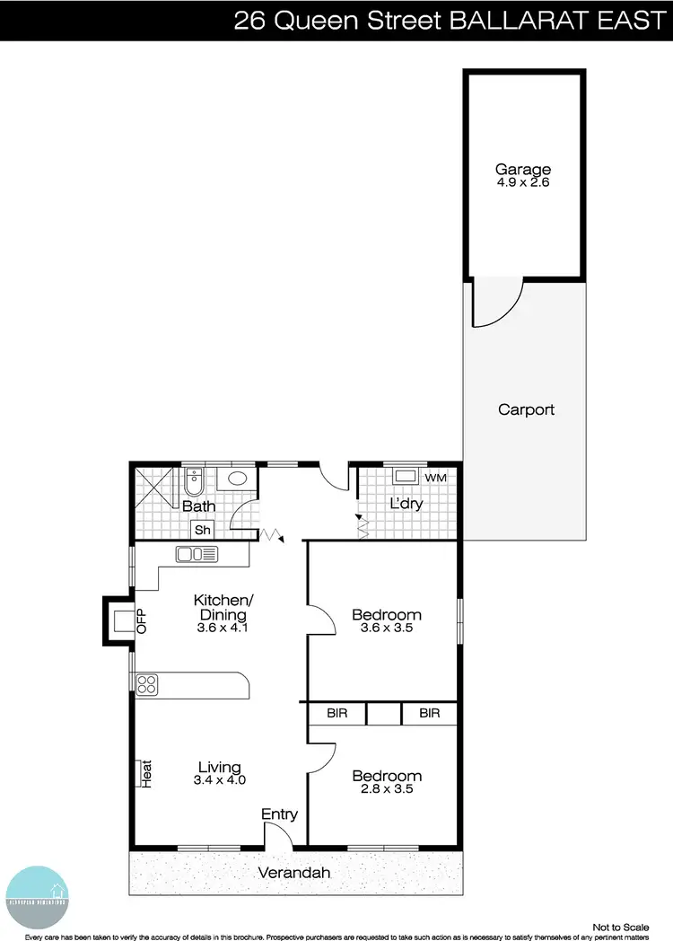 Floorplan of Homely house listing, 26 Queen Street South, Ballarat East VIC 3350