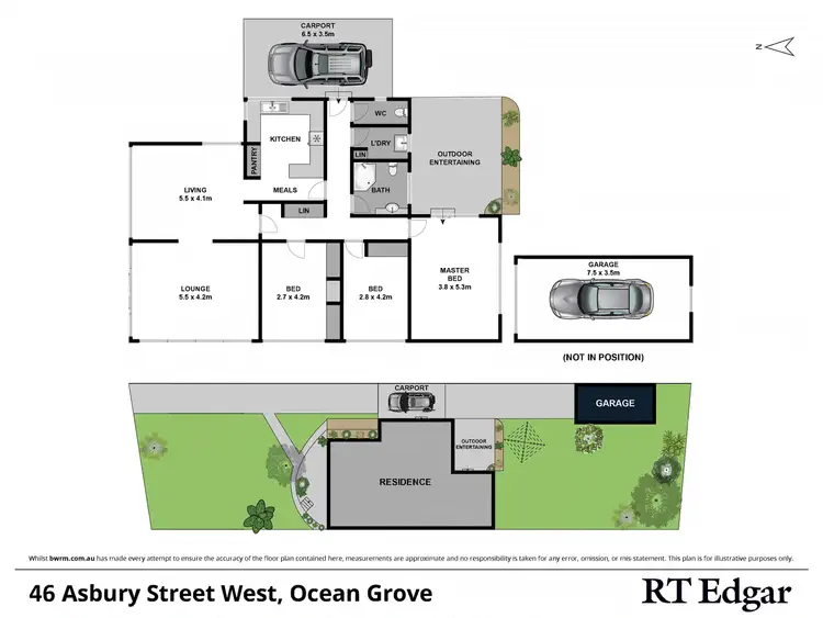 Floorplan of Homely house listing, 46 Asbury Street West, Ocean Grove VIC 3226