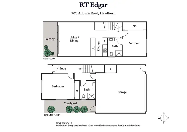Floorplan of Homely townhouse listing, 9/70 Auburn Road, Hawthorn VIC 3122