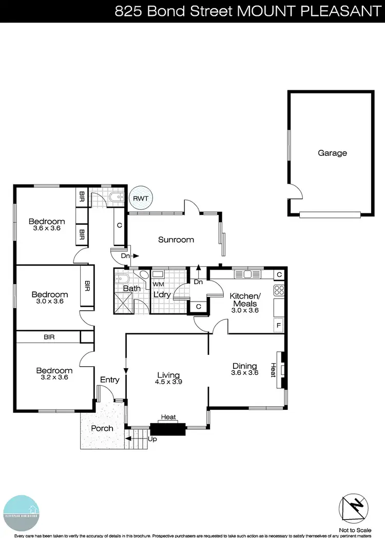 Floorplan of Homely house listing, 825 Bond Street, Mount Pleasant VIC 3350