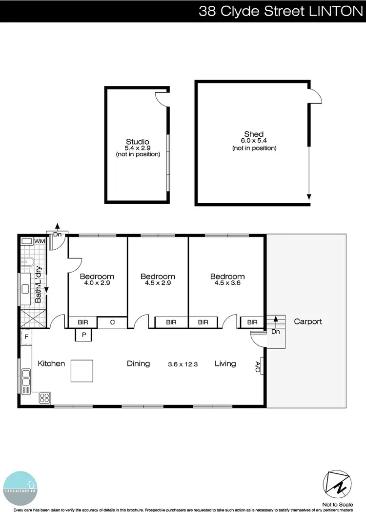 Floorplan of Homely house listing, 38 Clyde Street, Linton VIC 3360