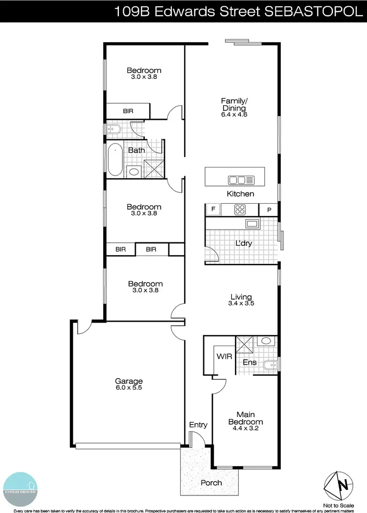 Floorplan of Homely house listing, 109B Edwards Street, Sebastopol VIC 3356