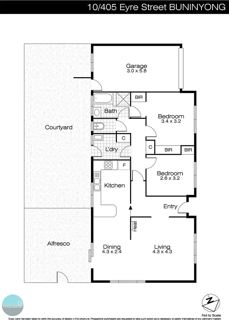 Floorplan of Homely unit listing, 10/405 Eyre Street, Buninyong VIC 3357