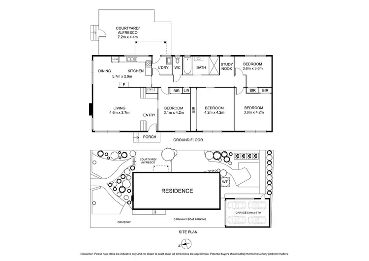 Floorplan of Homely house listing, 17 Turkeith Avenue, Herne Hill VIC 3218