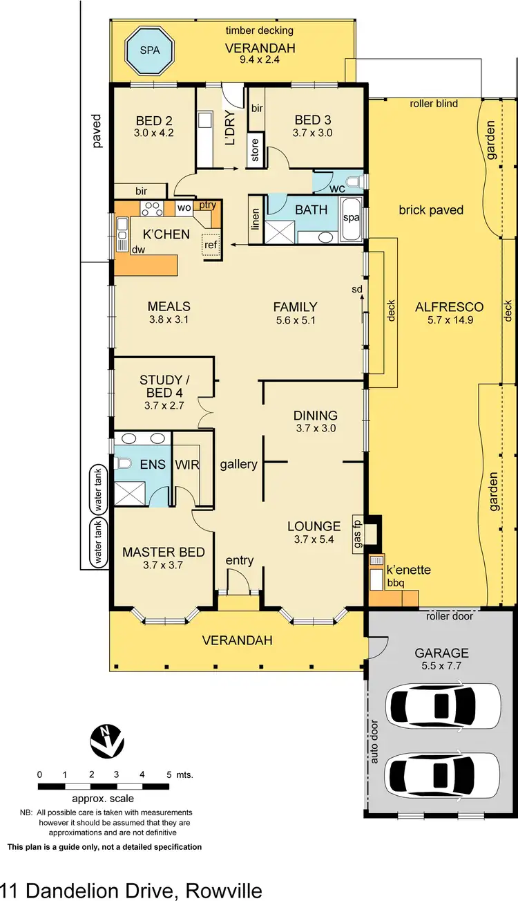 Floorplan of Homely house listing, 11 Dandelion Drive, Rowville VIC 3178