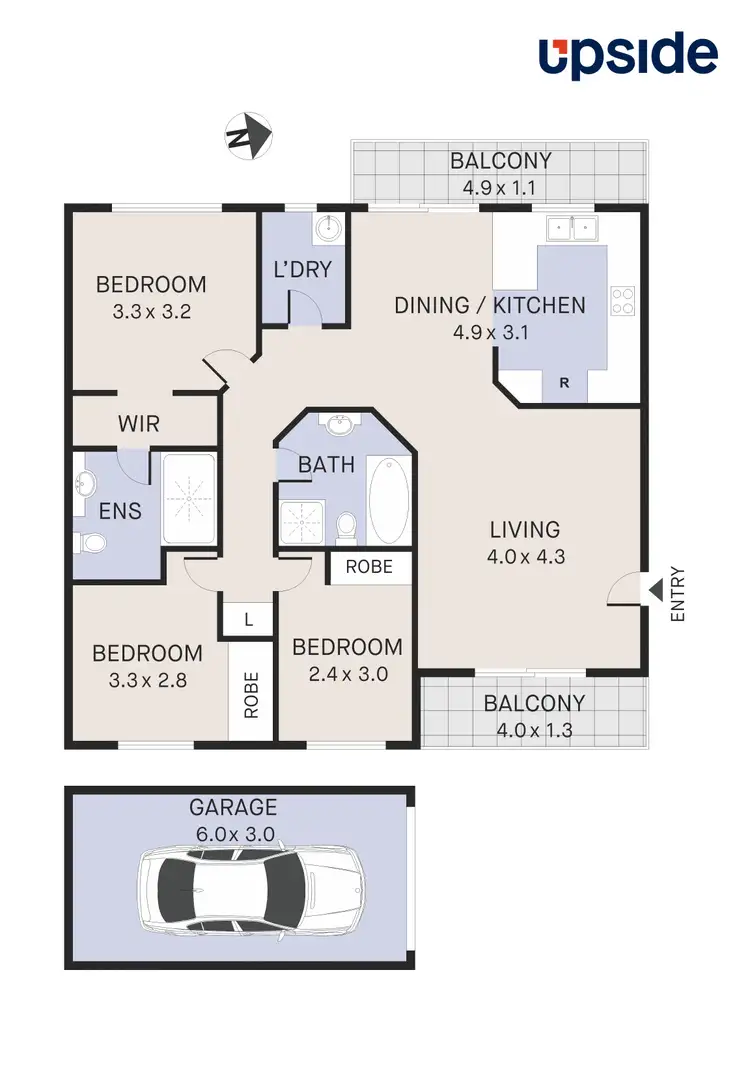 Floorplan of Homely townhouse listing, 13/99-103 Saddington Street, St Marys NSW 2760