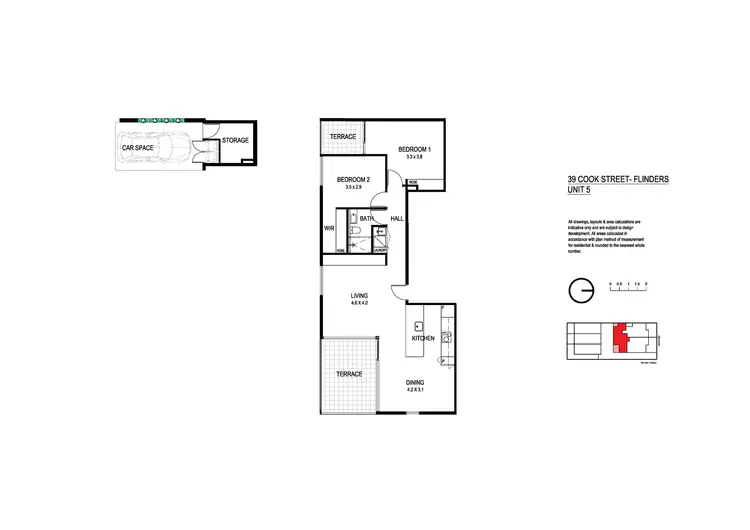 Floorplan of Homely apartment listing, Apartment 5/39 Cook Street, Flinders VIC 3929