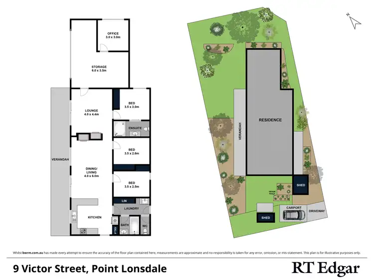 Floorplan of Homely house listing, 9 Victor Street, Point Lonsdale VIC 3225