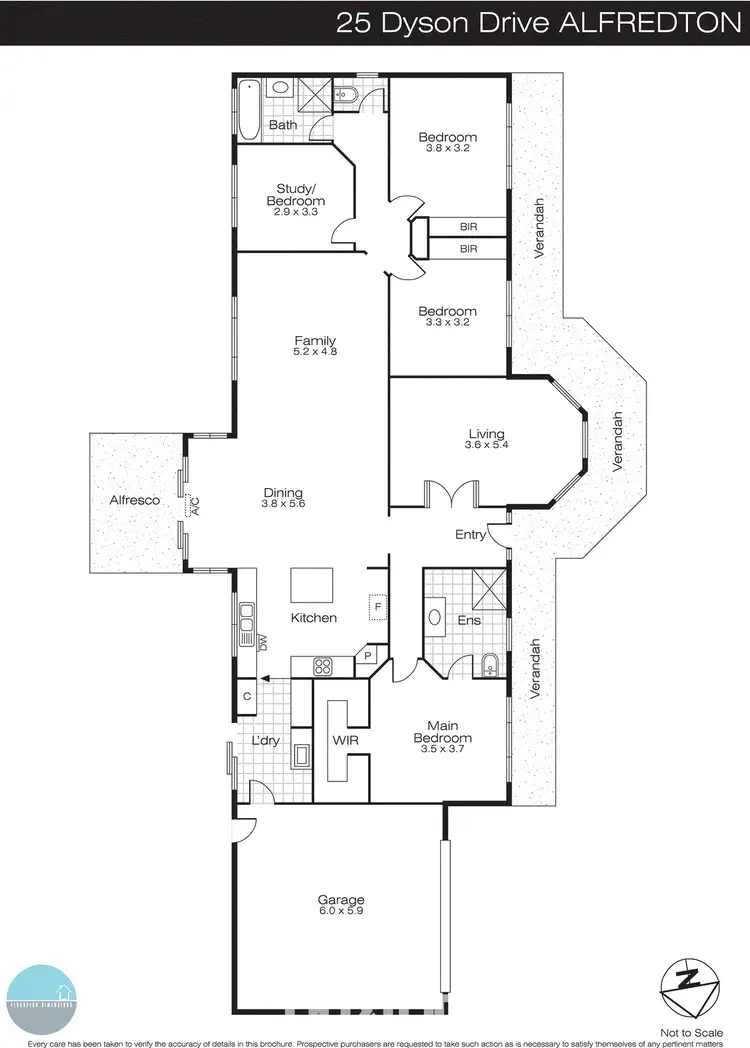 Floorplan of Homely house listing, 25 Dyson Drive, Alfredton VIC 3350