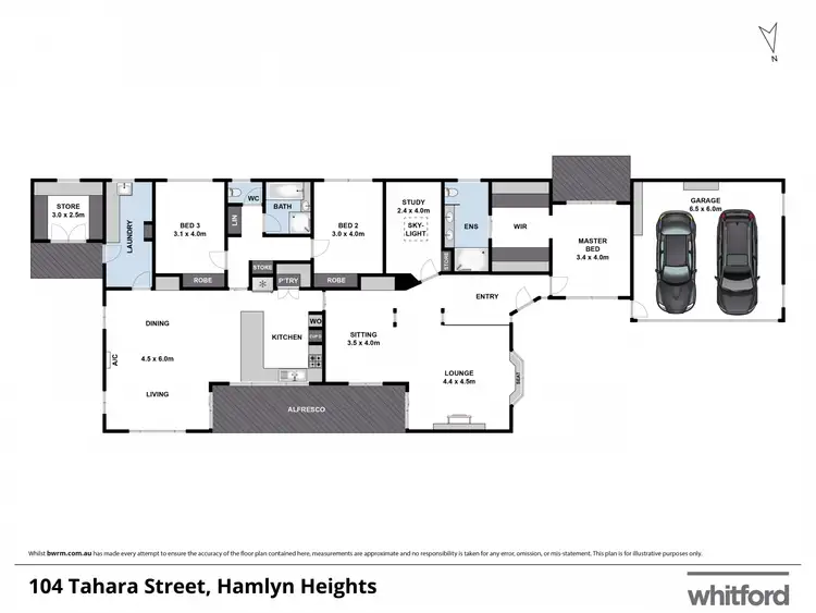 Floorplan of Homely house listing, 104 Tahara Street, Hamlyn Heights VIC 3215