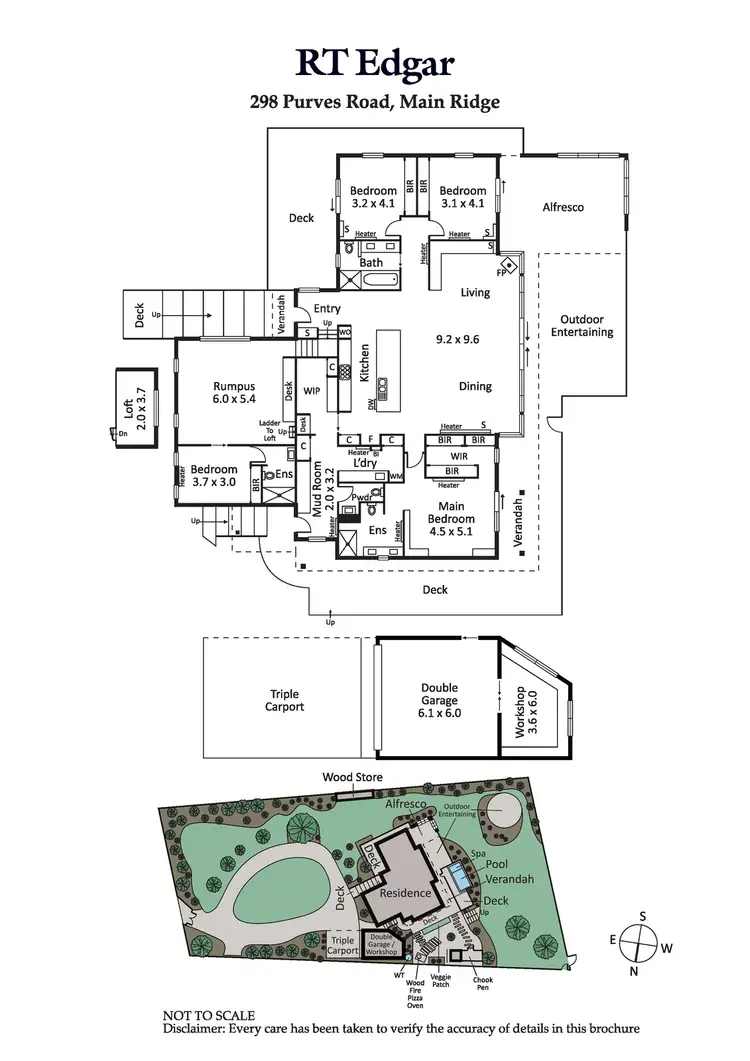 Floorplan of Homely house listing, 298 Purves Road, Main Ridge VIC 3928