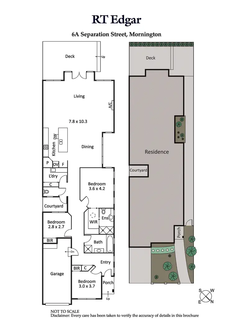 Floorplan of Homely townhouse listing, 6A Separation Street, Mornington VIC 3931