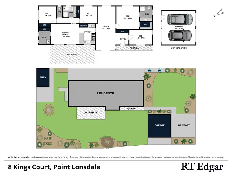 Floorplan of Homely house listing, 8 Kings Court, Point Lonsdale VIC 3225