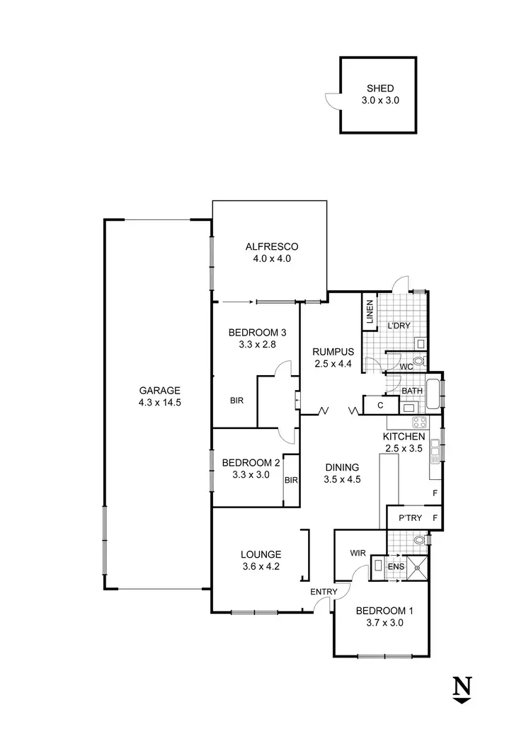 Floorplan of Homely house listing, 11 Danaher Avenue, Wallan VIC 3756