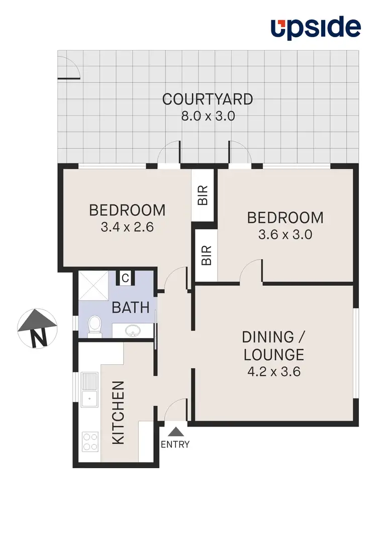 Floorplan of Homely unit listing, 1/17 Oak Grove, Ripponlea VIC 3185