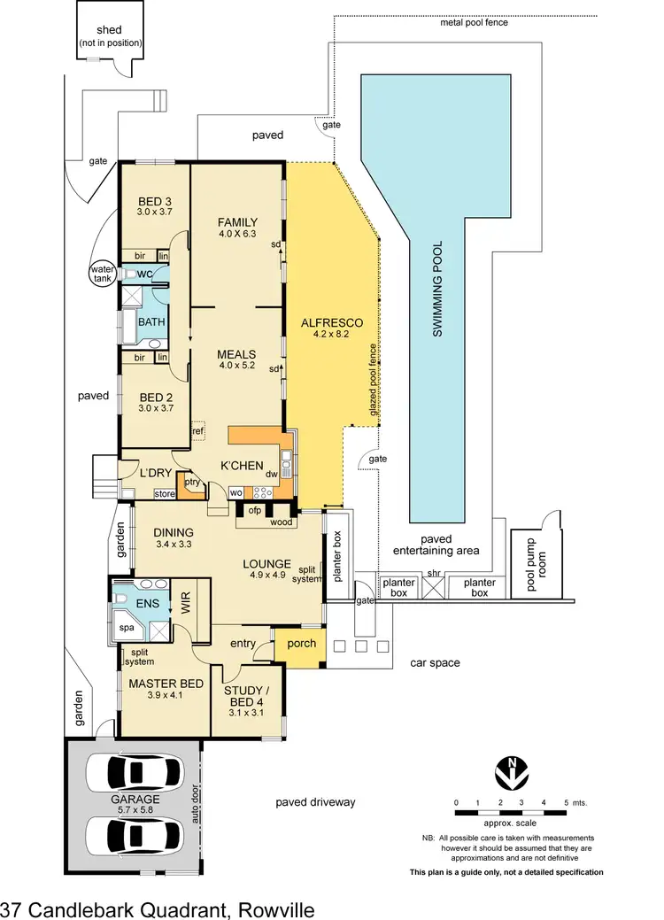 Floorplan of Homely house listing, 37 Candlebark Quadrant, Rowville VIC 3178