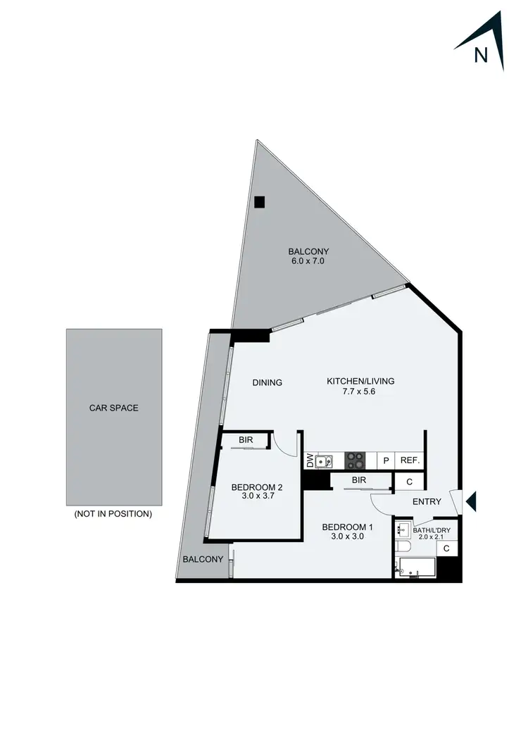 Floorplan of Homely apartment listing, 402/18 Waterview Walk, Docklands VIC 3008
