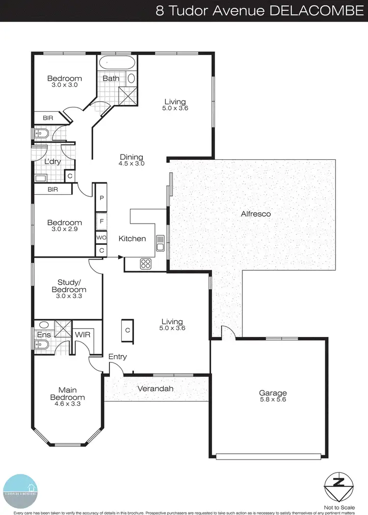 Floorplan of Homely house listing, 8 Tudor Avenue, Delacombe VIC 3356