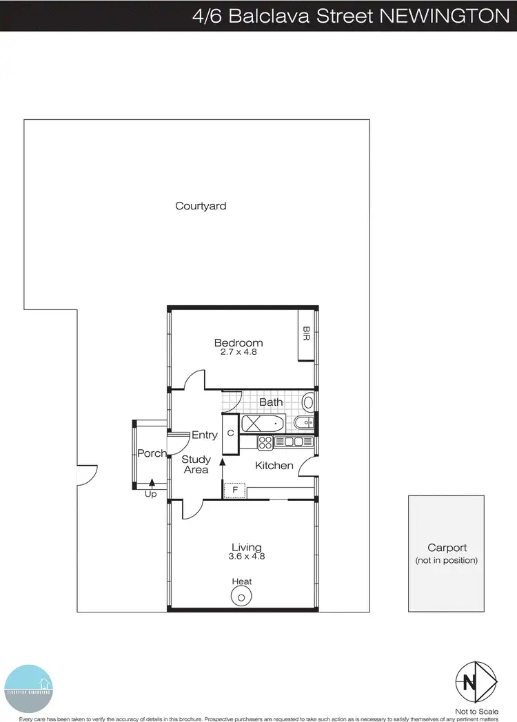 Floorplan of Homely unit listing, 5/6 Balaclava Street, Newington VIC 3350