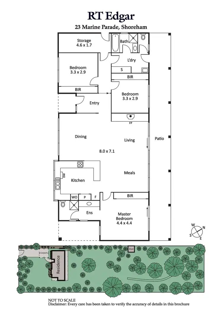 Floorplan of Homely house listing, 23 Marine Parade, Shoreham VIC 3916