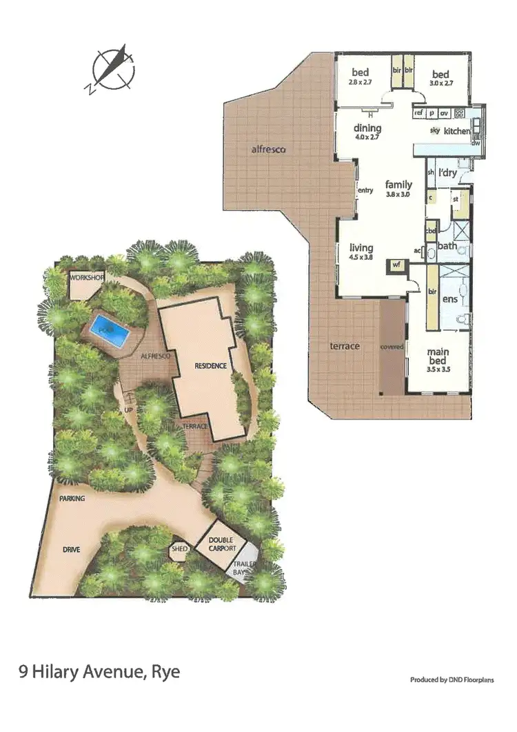 Floorplan of Homely house listing, 9 Hilary Avenue, Rye VIC 3941