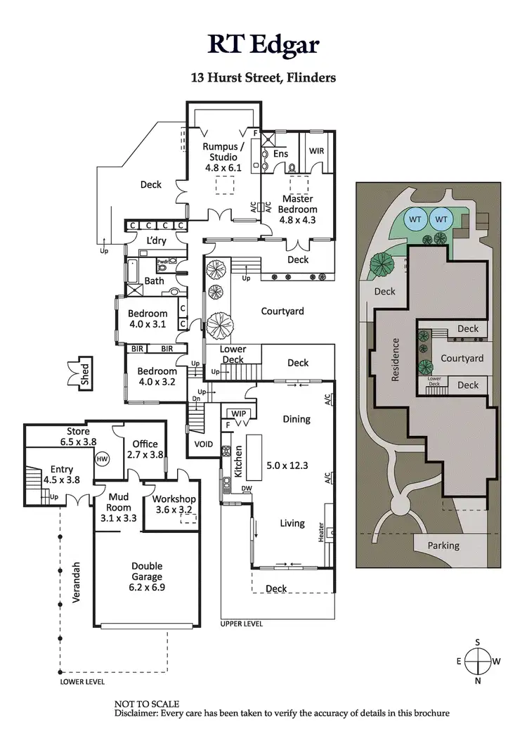 Floorplan of Homely house listing, 13 Hurst Street, Flinders VIC 3929