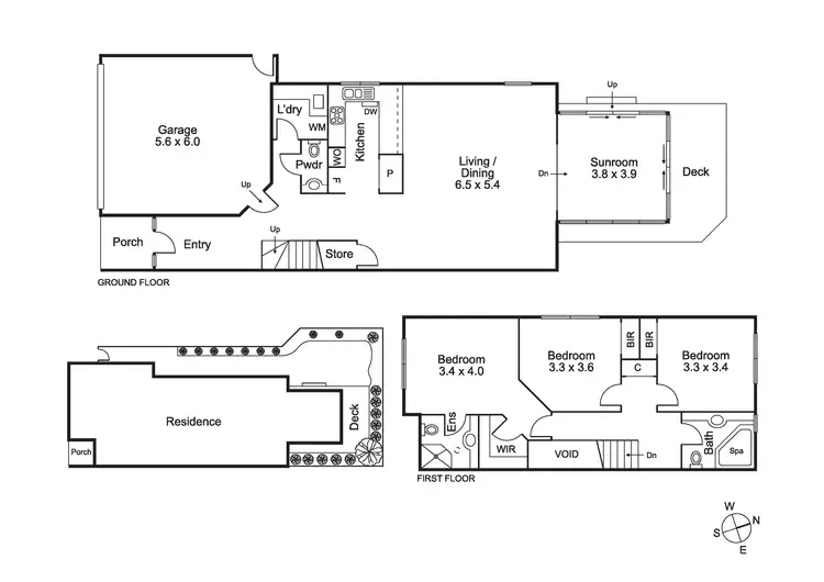 Floorplan of Homely townhouse listing, 3/328 Blackburn Road, Glen Waverley VIC 3150