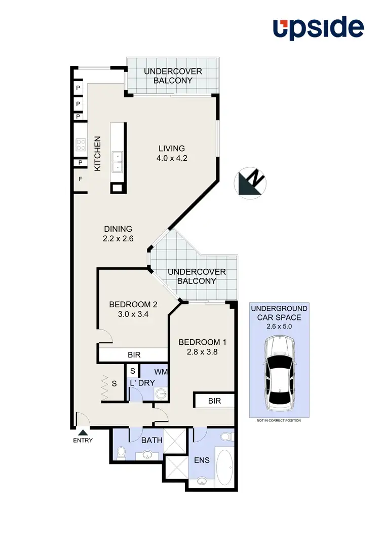Floorplan of Homely unit listing, 1210/88-90 George Street, Hornsby NSW 2077