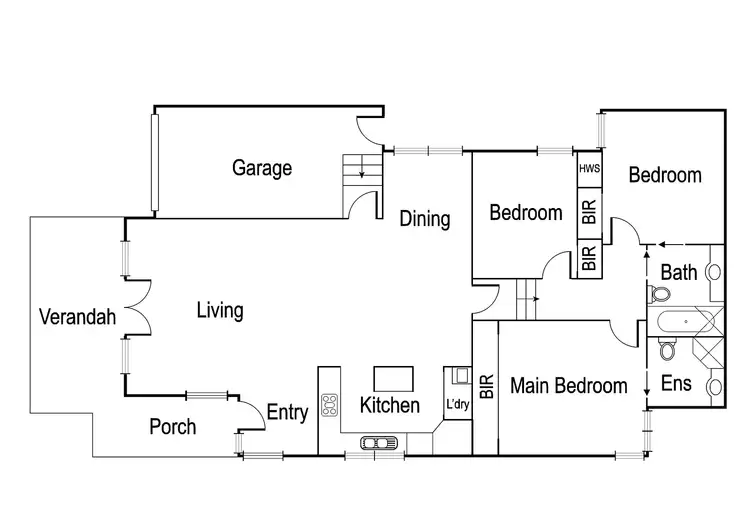 Floorplan of Homely unit listing, 60A Greville Road, Rosanna VIC 3084