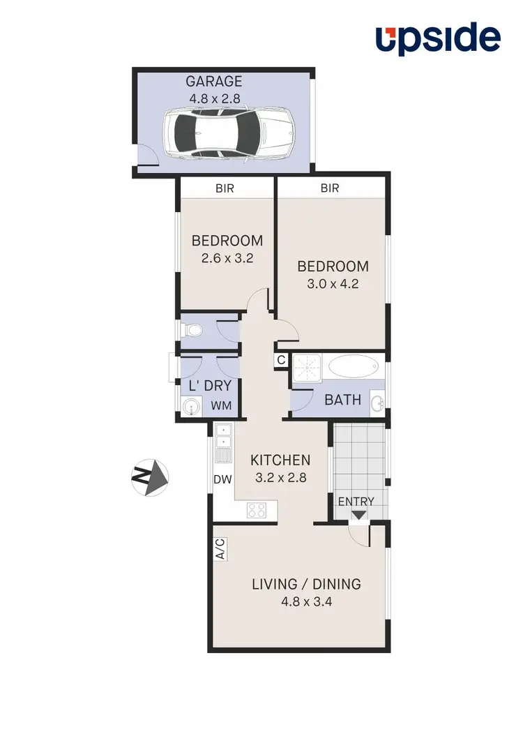 Floorplan of Homely unit listing, 2/135 Grange Road, Glen Huntly VIC 3163