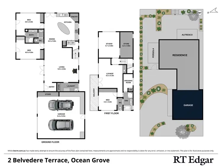 Floorplan of Homely house listing, 2 Belvedere Terrace, Ocean Grove VIC 3226